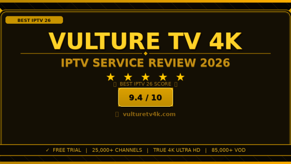 Vulture TV 4K Review 2026: Is It the Best IPTV Service?